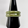 Natural Gemstone 30.33 Ct. Green Color Jade Ring Size 9 Unheated From Thailand