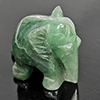 Natural Multi Color Jade 64.62 Ct. Elephant Carving Shape 18 x 29 Mm Gemstone