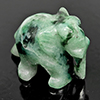 Natural Multi Color Jade 56.58 Ct. Elephant Carving Shape 17 x 29 Mm Gemstone