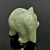 Natural Multi Color Jade 54.92 Ct. Elephant Carving Shape 17 x 28 Mm Gemstone