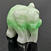 Natural Multi Color Jade 72.74 Ct. Elephant Carving Shape 19 x 30 Mm Gemstone
