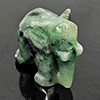 Natural Multi Color Jade 58.40 Ct. Elephant Carving Shape 17 x 30 Mm Gemstone