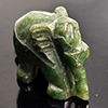 Natural Multi Color Jade 56.50 Ct. Elephant Carving Shape 16 x 29 Mm Gemstone