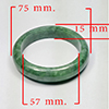 Natural Multi Color Green Jade 345.13 Ct. Bangle Round Cabochon 57 Mm Gemstone