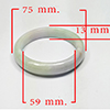 Natural Multi Color Green Jade 305.64 Ct. Bangle Round Cabochon 59 Mm Gemstone