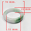 Natural Multi Color Green Jade 342.91 Ct. Bangle Round Cabochon 55 Mm Gemstone