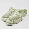Natural Multi Color Genuine Jade 4100 Ct. Very Rich Happy Buddha Carving Gemstone From Thailand