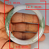 Natural Genuine Mutil Color Jade 349.70 Ct. Bangle Round Diameter 75 x 60 Mm Gemstone from Thailand Natural Genuine Mutil Color Jade 349.70 Ct. Bangle Round Diameter 75 x 60 Mm Gemstone from Thailand