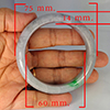 Natural Genuine Mutil Color Jade 322.91 Ct. Bangle Round Diameter 75 x 60 Mm Gemstone from Thailand Natural Genuine Mutil Color Jade 322.91 Ct. Bangle Round Diameter 75 x 60 Mm Gemstone from Thailand