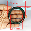 Natural Genuine Mutil Color Jade 273.33 Ct. Bangle Round Diameter 70 x 55 Mm Gemstone from Thailand Natural Genuine Mutil Color Jade 273.33 Ct. Bangle Round Diameter 70 x 55 Mm Gemstone from Thailand