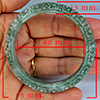 Natural Multi Color Genuine Jade 197.77 Ct. Bangle Round Cabochon 60 Mm Gemstone From Thailand