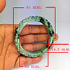 Natural Multi Color Genuine Jade 313.04 Ct. Bangle Round Cabochon 60 Mm Gemstone From Thailand