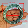 Natural Multi Color Genuine Jade 459.49 Ct. Bangle Round Cabochon 60 Mm Gemstone From Thailand