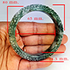 Natural Multi Color Genuine Jade 281.03 Ct. Bangle Round Cabochon 60 Mm Gemstone From Thailand