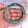 Natural Multi Color Genuine Jade 416.76 Ct. Bangle Round Cabochon 70 Mm Gemstone From Thailand