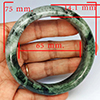Natural Genuine Mulit Color Jade 370.31 Ct. Bangle Round Shape 75 x 65 Mm Gemstone
