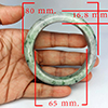 Natural Genuine Mulit Color Jade 500.00 Ct. Bangle Round Shape 80 x 65 Mm Gemstone
