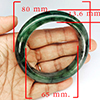 Natural Genuine Mulit Color Jade 429.53 Ct. Bangle Round Shape 80 x 65 Mm Gemstone