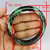 Natural Genuine Mulit Color Jade 326.03 Ct. Bangle Round Shape 80 x 65 Mm Gemstone