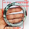 Natural Genuine Mulit Color Jade 435.50 Ct. Bangle Round Shape 80 x 65 Mm Gemstone
