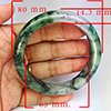 Natural Genuine Mulit Color Jade 426.85 Ct. Bangle Round Shape 80 x 65 Mm Gemstone