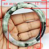 Natural Genuine Mulit Color Jade 326.54 Ct. Bangle Round Shape 80 x 65 Mm Gemstone