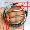 Natural Genuine Mulit Color Jade 411.60 Ct. Bangle Round Shape 80 x 65 Mm Gemstone