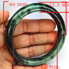 Natural Genuine Mulit Color Jade 332.77 Ct. Bangle Round Shape 80 x 65 Mm Gemstone