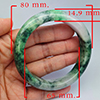 Natural Genuine Mulit Color Jade 444.68 Ct. Bangle Round Shape 80 x 65 Mm Gemstone