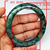 Natural Genuine Mulit Color Jade 386.89 Ct. Bangle Round Shape 80 x 65 Mm Gemstone