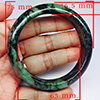 Natural Genuine Mulit Color Jade 414.13 Ct. Bangle Round Shape 75 x 65 Mm Gemstone