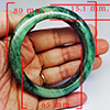 Natural Genuine Mulit Color Jade 449.37 Ct. Bangle Round Shape 80 x 65 Mm Gemstone