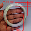 Natural Genuine Mulit Color Jade 434.13 Ct. Bangle Round Shape 80 x 65 Mm Gemstone