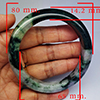 Natural Genuine Mulit Color Jade 425.71 Ct. Bangle Round Shape 80 x 65 Mm Gemstone