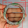 Natural Genuine Mutil Color Jade 410.12 Ct. Bangle Round Diameter 80 x 64 Mm Gemstone from Thailand Natural Genuine Mutil Color Jade 410.12 Ct. Bangle Round Diameter 80 x 64 Mm Gemstone from Thailand