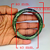 Natural Genuine Mutil Color Jade 484.89 Ct. Bangle Round Diameter 80 x 65 Mm Gemstone from Thailand Natural Genuine Mutil Color Jade 484.89 Ct. Bangle Round Diameter 80 x 65 Mm Gemstone from Thailand
