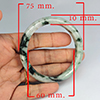 Natural Genuine Mutil Color Jade 221.97 Ct. Bangle Round Diameter 75 x 60 Mm Gemstone from Thailand Natural Genuine Mutil Color Jade 221.97 Ct. Bangle Round Diameter 75 x 60 Mm Gemstone from Thailand