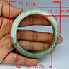 Natural Genuine Mutil Color Jade 371.00 Ct. Bangle Round Diameter 75 x 60 Mm Gemstone from Thailand Natural Genuine Mutil Color Jade 371.00 Ct. Bangle Round Diameter 75 x 60 Mm Gemstone from Thailand