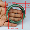 Natural Genuine Mutil Color Jade 386.82 Ct. Bangle Round Diameter 75 x 60 Mm Gemstone from Thailand Natural Genuine Mutil Color Jade 386.82 Ct. Bangle Round Diameter 75 x 60 Mm Gemstone from Thailand