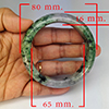 Natural Genuine Mutil Color Jade 482.76 Ct. Bangle Round Diameter 80 x 65 Mm Gemstone from Thailand Natural Genuine Mutil Color Jade 482.76 Ct. Bangle Round Diameter 80 x 65 Mm Gemstone from Thailand