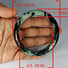 Natural Genuine Mutil Color Jade 396.21 Ct. Bangle Round Diameter 80 x 65 Mm Gemstone from Thailand Natural Genuine Mutil Color Jade 396.21 Ct. Bangle Round Diameter 80 x 65 Mm Gemstone from Thailand