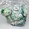 Natural Multi Color Genuine Jade 7200 Ct. Very Rich Happy Buddha Carving Gemstone from Thailand