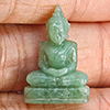 Natural Genuine Green Jade 13.07 Ct. Buddha Carving Shape 21 x 14.8 Mm Gemstone from Thailand