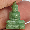 Natural Genuine Green Jade 9.94 Ct. Buddha Carving Shape 19.8 x 13.8 Mm Gemstone from Thailand