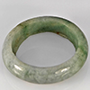 Natural Genuine Mutil-Color Green Jade 20.90 Ct. Round Cabochon Ring Size 9.5 Gemstone from Thailand
