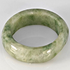 Natural Genuine Mutil-Color Green Jade 28.75Ct. Round Cabochon Ring Size 9.25 Gemstone from Thailand