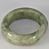 Natural Genuine Mutil-Color Green Jade 24.80 Ct. Round Cabochon Ring Size 9 Gemstone from Thailand