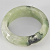Natural Genuine Mutil-Color Green Jade 24.40 Ct. Round Cabochon Ring Size 9.5 Gemstone from Thailand
