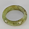 Natural Genuine Mutil-Color Green Jade 22.70 Ct. Round Cabochon Ring Size10.5 Gemstone from Thailand