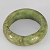 Natural Genuine Mutil-Color Green Jade 24.55 Ct. Round Cabochon Ring Size 9.5 Gemstone from Thailand
